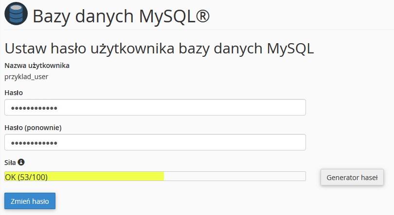 Jak Zmieni Has O Do U Ytkownika Bazy Mysql Proserwer Pl Centrum